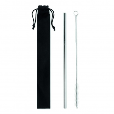 Logotrade advertising product picture of: SS straw and brush in pouch