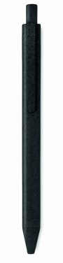Logo trade promotional giveaways picture of: Wheat Straw/ABS push type pen