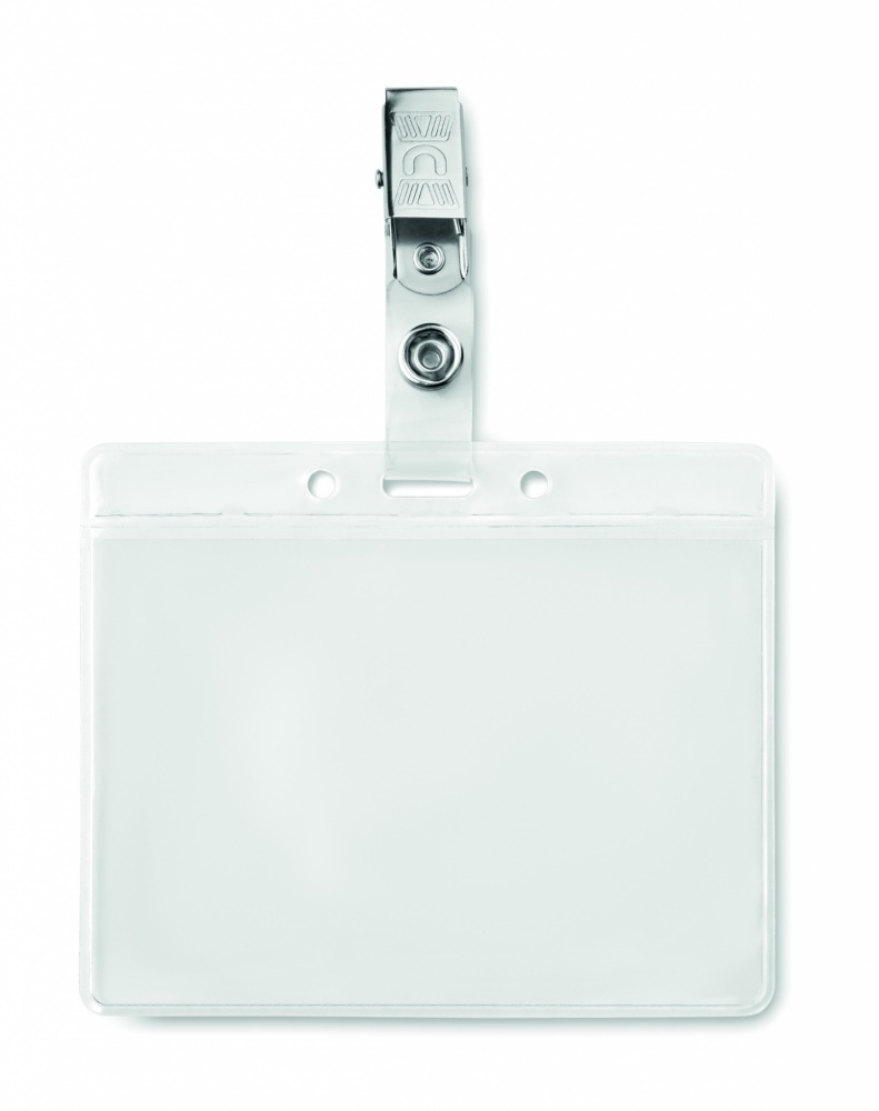 Logo trade advertising products image of: PVC badge holder