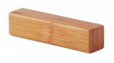 Logo trade promotional items image of: Power bank bamboo 2200 mAh POWERBAM