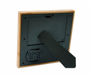 Logo trade promotional merchandise picture of: Photo frame with weather statio