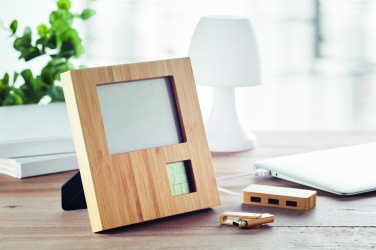Logotrade promotional item picture of: Photo frame with weather statio