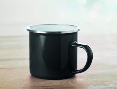 Logo trade promotional gift photo of: Metal mug with enamel layer