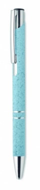 Logo trade promotional items image of: Wheat Straw/ABS push type pen