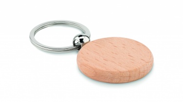 Logotrade corporate gifts photo of: Round wooden key ring Saldus
