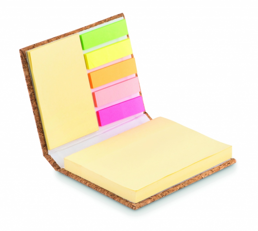 Logotrade corporate gift image of: Cork sticky note memo pad
