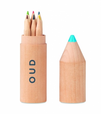 Logo trade advertising products picture of: 6 pencils in wooden box