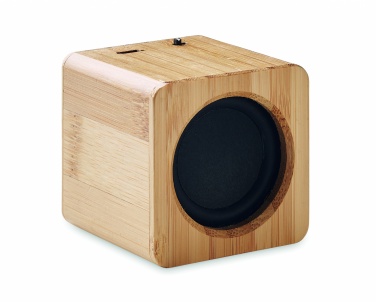 Logotrade promotional product image of: Bamboo wireless speaker