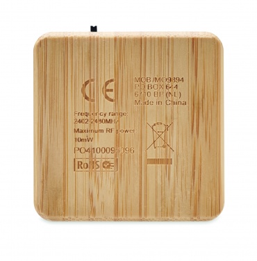 Logotrade corporate gift image of: Bamboo wireless speaker