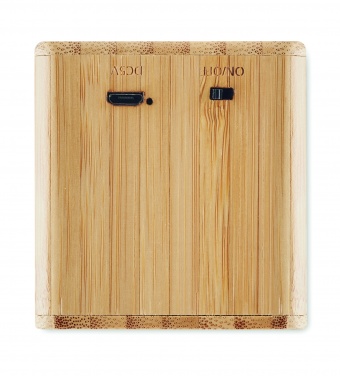 Logo trade advertising product photo of: Bamboo wireless speaker