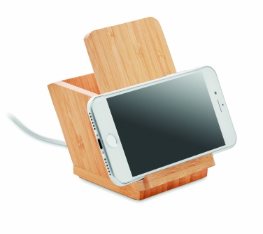Logo trade promotional gifts image of: Wireless charger pen holder 5W BAICOI