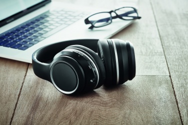 Logo trade corporate gifts image of: ANC headphone and pouch