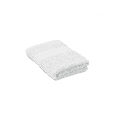 Logo trade promotional giveaways image of: Towel organic cotton 100x50cm