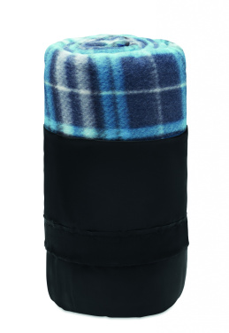 Logotrade business gift image of: RPET fleece travel blanket