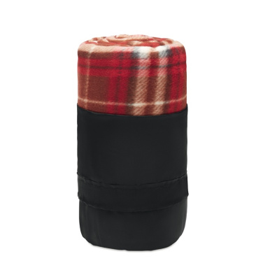 Logo trade promotional products image of: RPET fleece travel blanket
