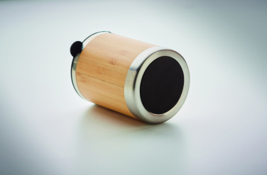 Logo trade promotional giveaways image of: Tumbler in bamboo cover 250ml