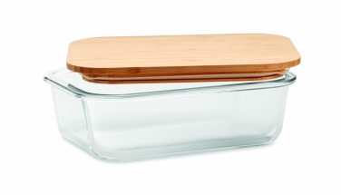 Logotrade promotional product picture of: Glass lunchbox with bamboo lid