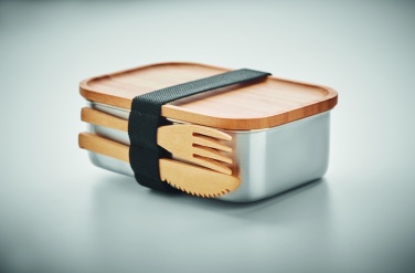 Logo trade promotional gifts image of: Stainless steel lunchbox 600ml