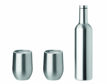 Logo trade promotional item photo of: Double walled bottle & mug set