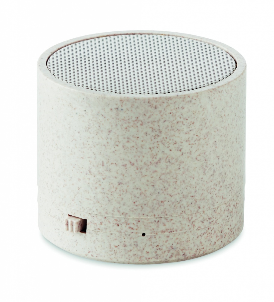 Logo trade advertising product photo of: 3W speaker in wheat straw/ABS