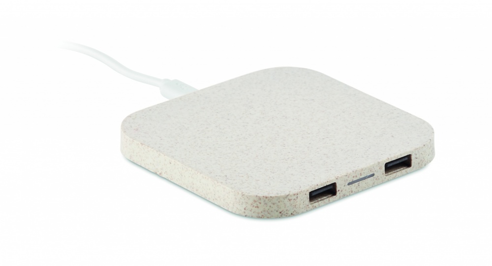 Logotrade business gifts photo of: Hub charger wheat straw/ABS 5W