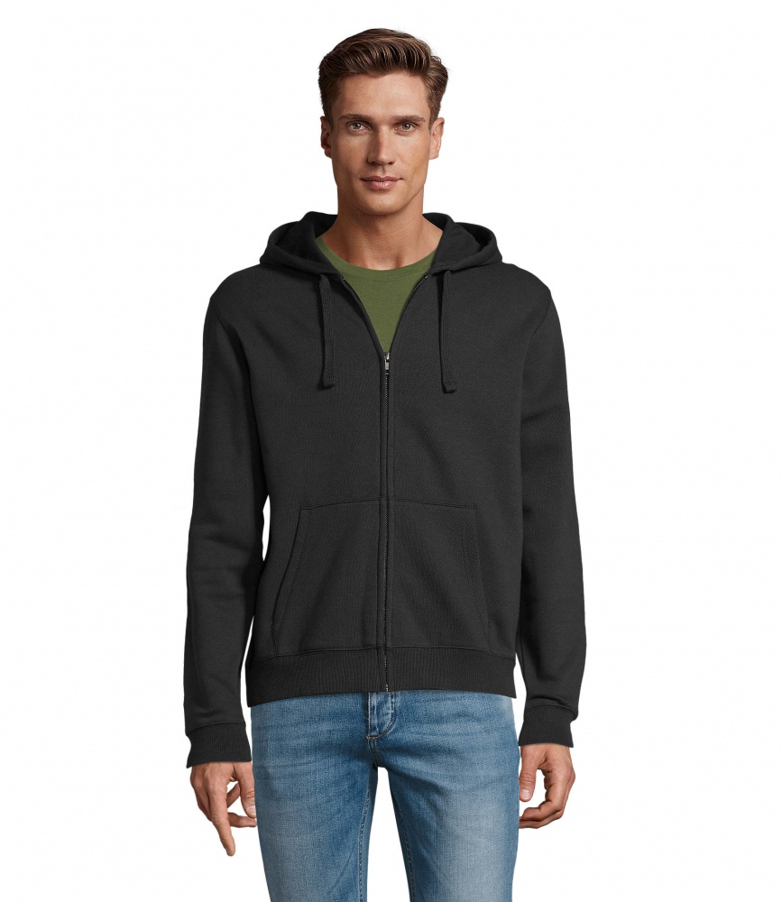 Logotrade promotional gift image of: SPIKE MEN ZIP HOODIE SWEAT