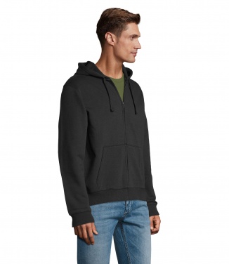 Logo trade promotional giveaways image of: SPIKE MEN ZIP HOODIE SWEAT