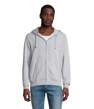 Logo trade promotional gifts image of: SPIKE MEN ZIP HOODIE SWEAT