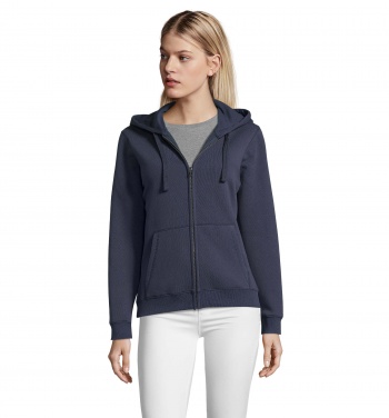 Logotrade promotional item picture of: SPIKE WOMEN ZIP HOOD SWEAT