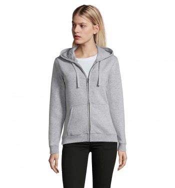 Logotrade business gifts photo of: SPIKE WOMEN ZIP HOOD SWEAT