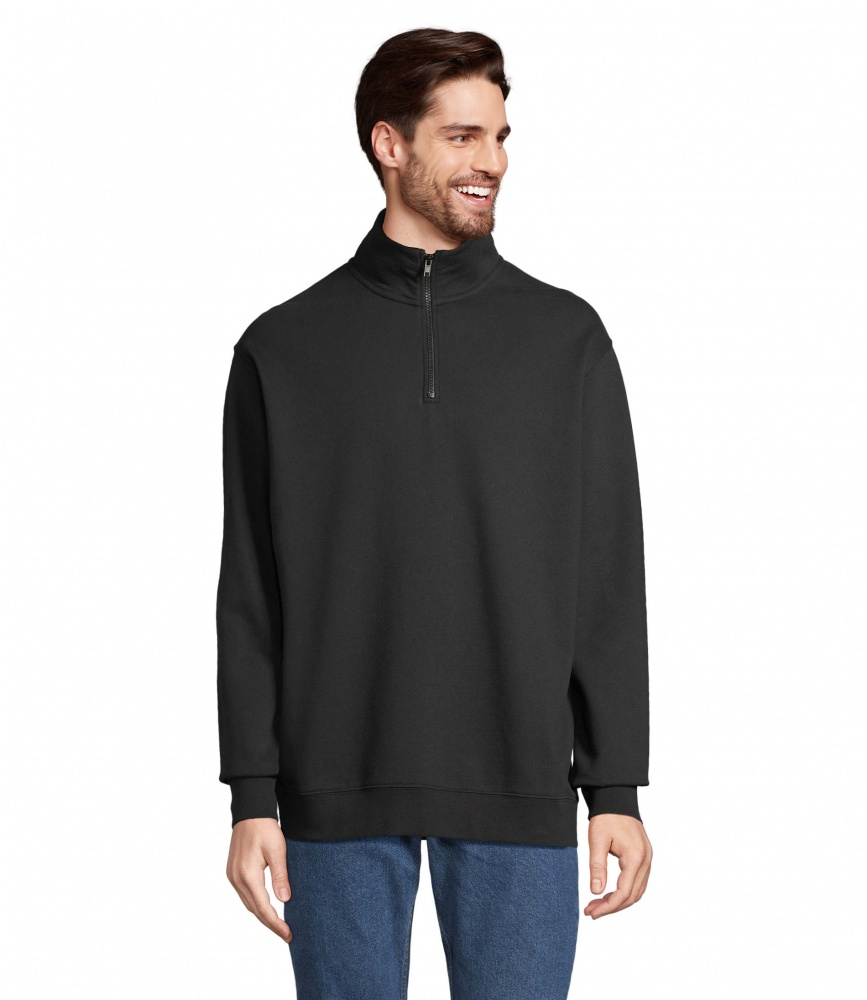Logo trade promotional products picture of: CONRAD Sweat Zip Collar