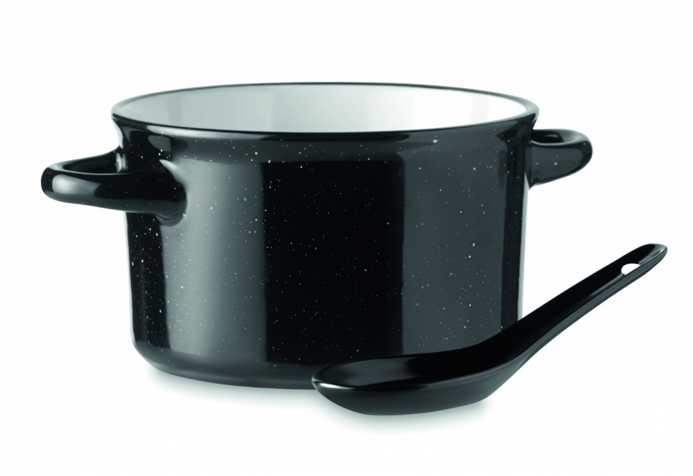 Logotrade promotional products photo of: Ceramic vintage bowl 550 ml