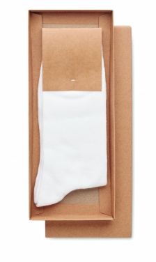 Logo trade promotional merchandise picture of: Pair of socks in gift box L