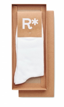 Logo trade promotional gifts image of: Pair of socks in gift box L