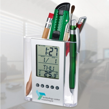 Logotrade promotional items photo of: Acrylic desk pen holder MADRID