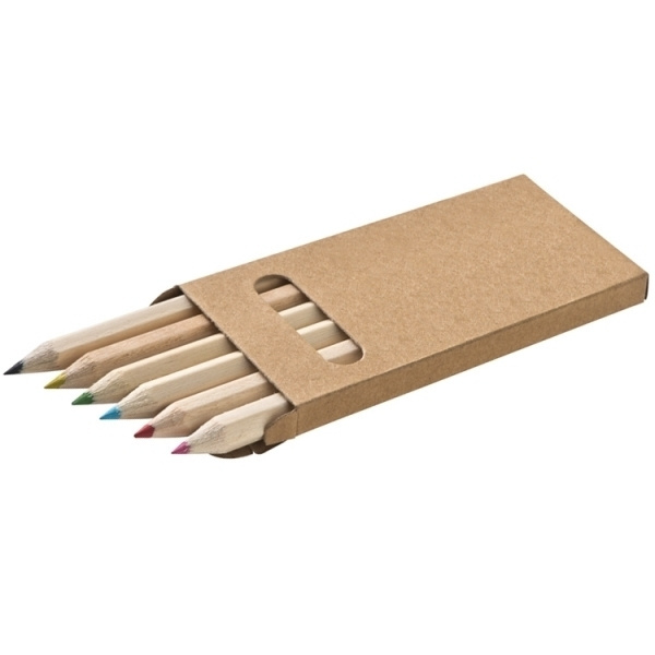Logo trade promotional gifts picture of: Wooden crayons MINNIE