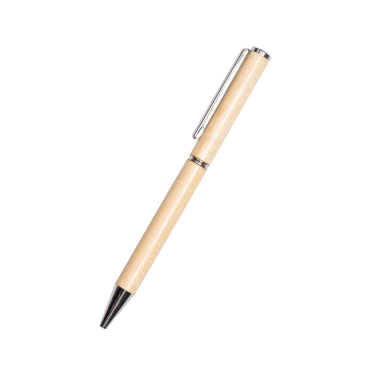 Logo trade promotional gifts picture of: Wooden ballpen HEYWOOD