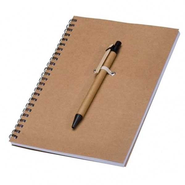 Logo trade promotional products picture of: A5 ECO Notepad KENTWOOD