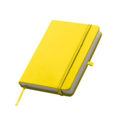 Logo trade promotional merchandise photo of: A6 note book LUBECK