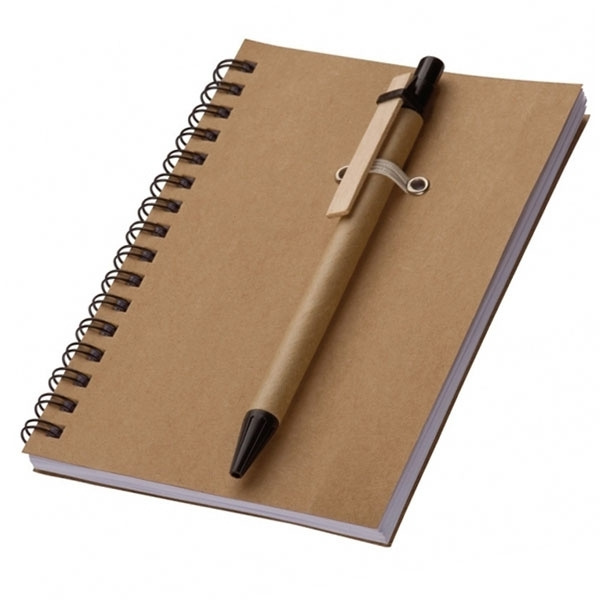 Logo trade promotional products image of: A6 ECO Notepad KEYSTONE