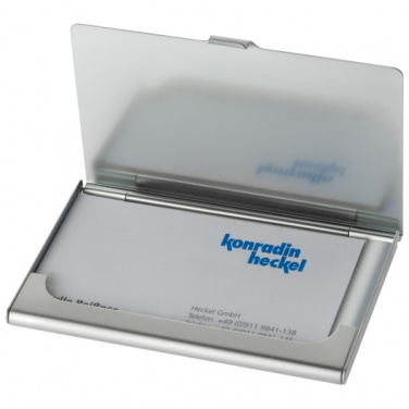 Logo trade promotional products picture of: Metal business card holder CORNWALL