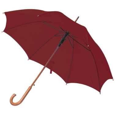 Logotrade promotional gift picture of: Wooden automatic umbrella NANCY