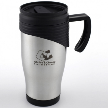 Logo trade promotional items picture of: Stainless steel thermo cup EL PASO 400 ml