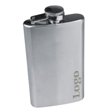 Logo trade promotional item photo of: Stainless steel hip flask FRESNO 104 ml