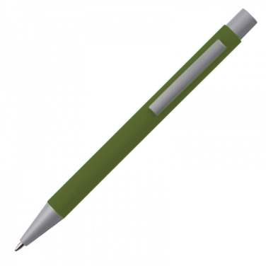 Logo trade promotional gift photo of: Metal ballpen soft touch ABU DHABI