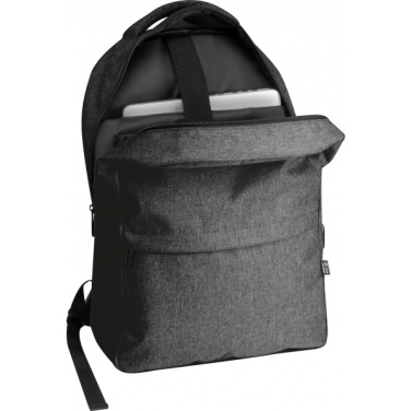 Logo trade promotional gifts image of: rPET backpack RIMINI