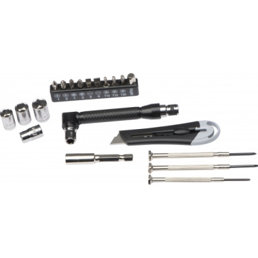 Logotrade promotional gift image of: 22-piece tool set BERINGEN