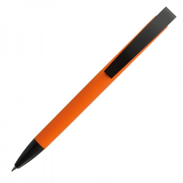 Logo trade corporate gift photo of: Metal ballpen soft touch BRESCIA