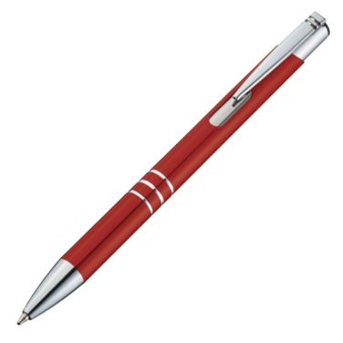 Logo trade promotional giveaways image of: Metal ballpen ASCOT