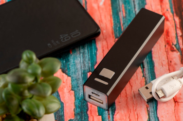 Logotrade promotional merchandise image of: Metal power bank PORT HOPE 2200mAh